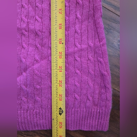 Tweeds Cashmere Pink Knit Medium Cozy Sweater - Picture 5 of 7
